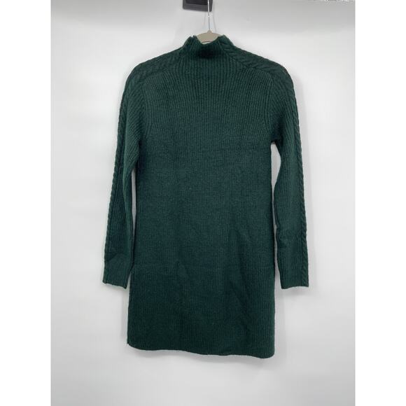Max Studio Womens Dark Green Knit Long Sleeve Pullover Sweater Dress NEW Small - Picture 10 of 10
